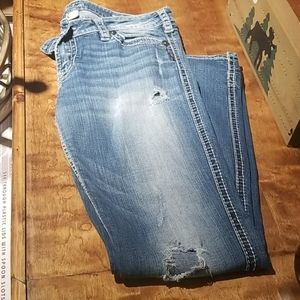 Sliver boot cut jeans